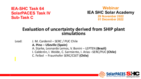 Alan Pino_Evaluation of Uncertainty Derived from SHIP Plant Simulations