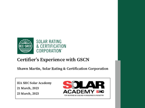 Shawn Martin:GSCN - A Certificers Perspective