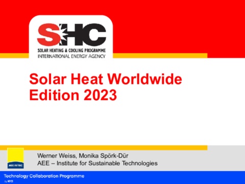 Presentation Werner Weiss - Solar heat world wide edition 2023
