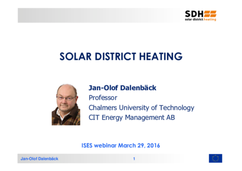 Solar District Heating - Jan-Olof Dalenbäck