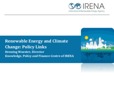 Renewable Energy and Climate Change: Policy Links - Henning Wuester