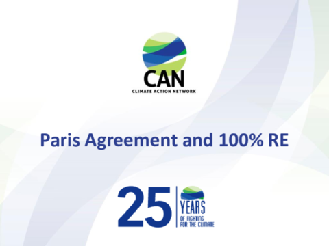 Paris Agreement and 100% RE - Wael Hmaidan